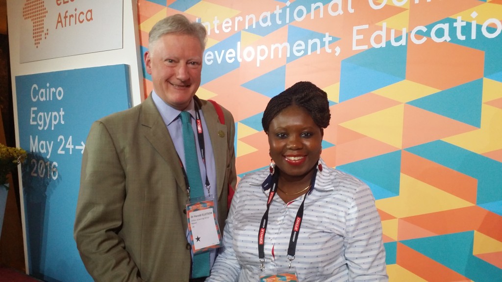 With Dr Harold Elletson, Editor of the eLearning Africa Report, UK